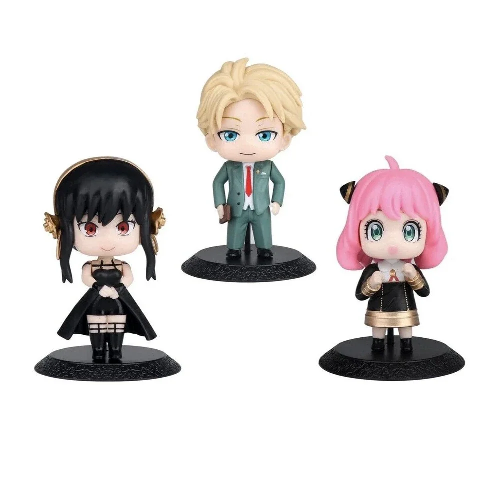 Spy × Family Chibi Forger Anime Mini Figures (6 Figs) 2 Each of Anya, Yor, Loid